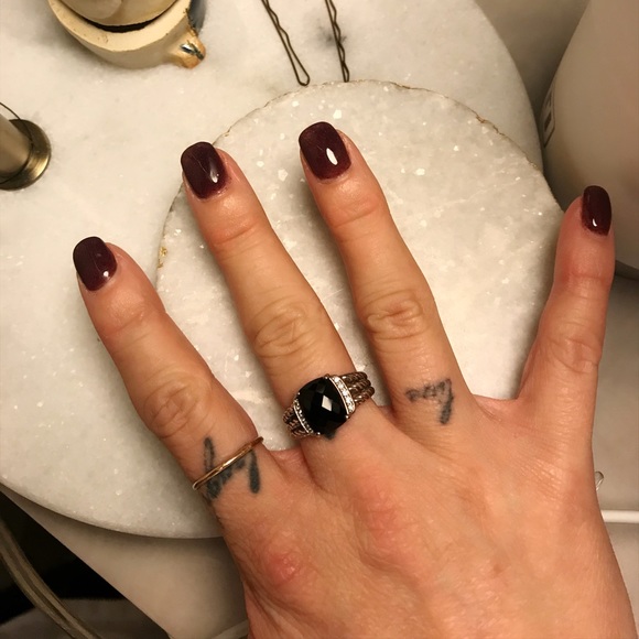 🤩 Authentic David yurman onyx petite Wheaton ring - Picture 5 of 6